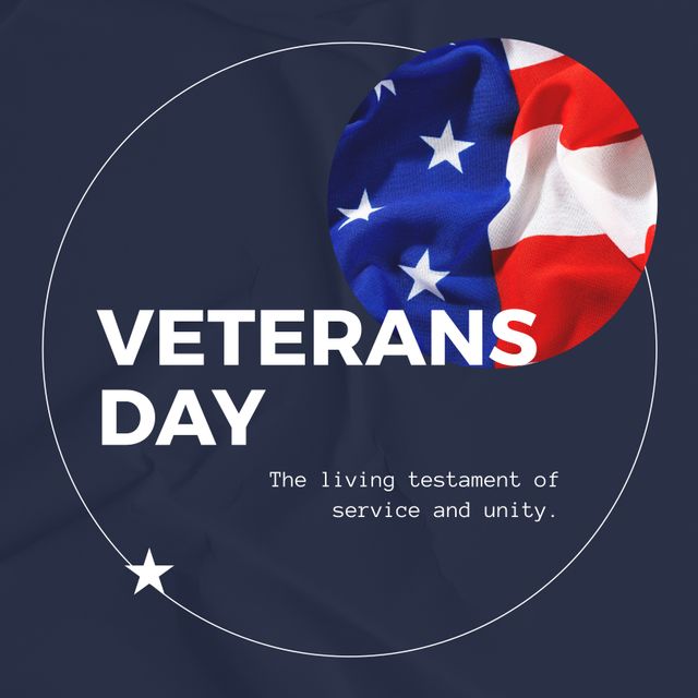 Veterans Day Celebratory Design with American Flag and Patriotic Messages - Download Free Stock Templates Pikwizard.com