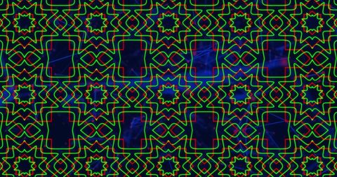 Colorful Geometric Star Patterns on Dark Background - Download Free Stock Images Pikwizard.com