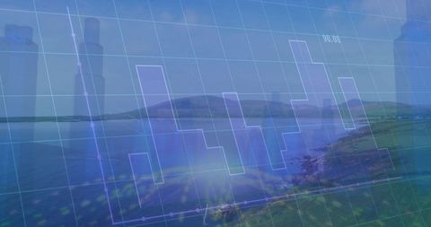 Data Analytics Overlay on Coastal Landscape Visualizing Progress