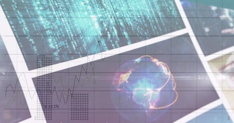 Digital Data Processing and Global Communication Concepts - Download Free Stock Images Pikwizard.com