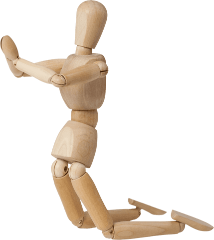 3d wooden mannequin kneeling with transparent background - Download Free Stock Videos Pikwizard.com