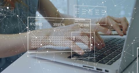 Digital Data Processing with Innovative Business Technology - Download Free Stock Images Pikwizard.com