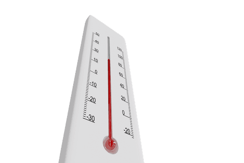 low angle temperature thermometer with transparent view markings - Download Free Stock Videos Pikwizard.com