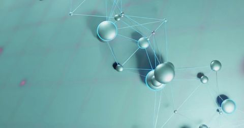 Abstract Data Network Connections on Grey Background - Download Free Stock Images Pikwizard.com