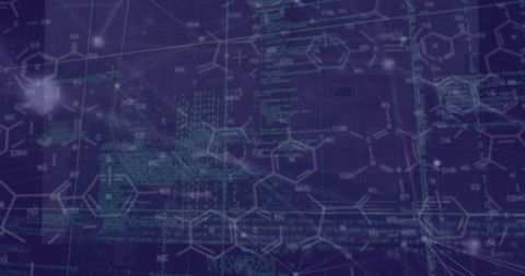 Global Technology Network with Data Processing and Chemical Structures - Download Free Stock Images Pikwizard.com