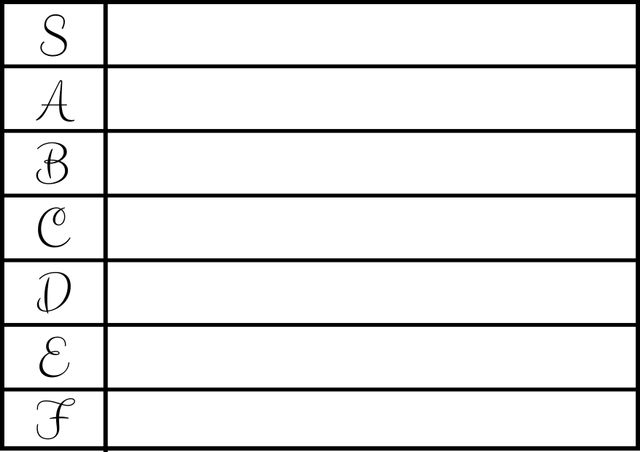 Tier List Template High Quality Blank Grid - Download Free Stock Templates Pikwizard.com