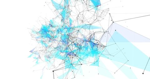 Abstract Digital Network Connections in a Blue Color Scheme - Download Free Stock Images Pikwizard.com