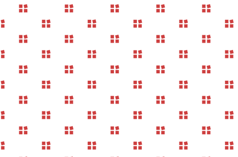 Red christmas bells pattern on transparent background for holiday design