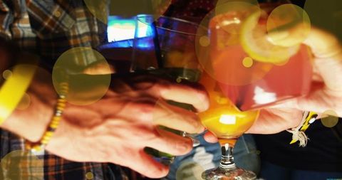 Friends Clinking Glasses in Festive Celebration