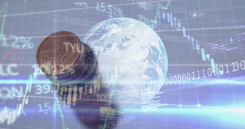 Global Finance and Digital Economy Concept Art