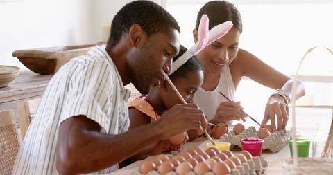 Family Moments Egg Painting Craft for a Festive Celebration
