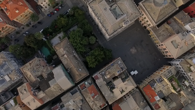 Overhead Roof View of City Buildings on Transparent Background - Download Free Stock Videos Pikwizard.com