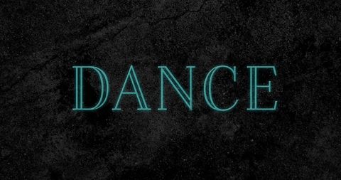 Animated Dance Text on Black Backdrop - Download Free Stock Images Pikwizard.com