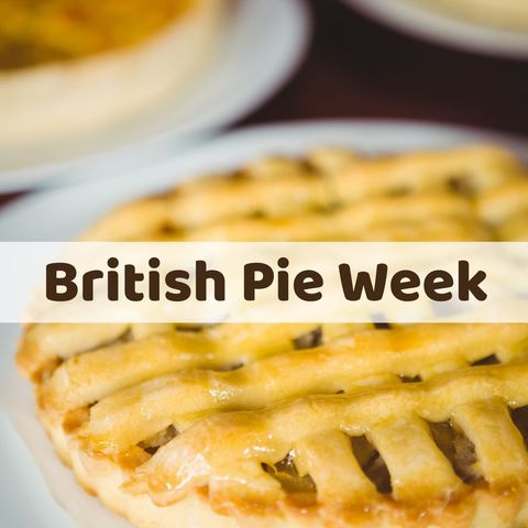 golden baked pie celebrating british pie week - Download Free Stock Templates Pikwizard.com