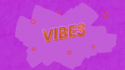 Dynamic Vibes Text on Vibrant Abstract Background
