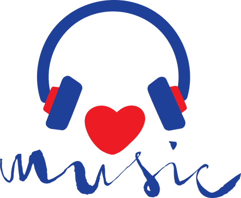 Creative Transparent Music Design with Headphones and Red Heart - Download Free Stock Videos Pikwizard.com