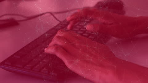 Digital Networking with Abstract Interface Background