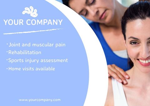 Wellness and Physiotherapy Promotional Template - Download Free Stock Templates Pikwizard.com