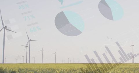 Wind turbines and analytics illustrate renewable energy integration
