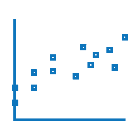 blue scatter chart on transparent background showing data trends - Download Free Stock Videos Pikwizard.com