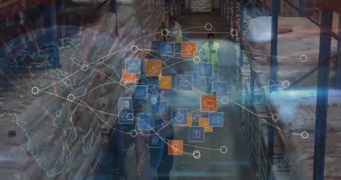 Digital Interface with Global Warehouse Logistics and Diverse Team