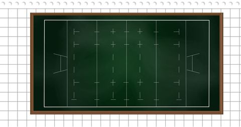 Sports Strategy Chalkboard with Diagrams on Grid Background - Download Free Stock Images Pikwizard.com