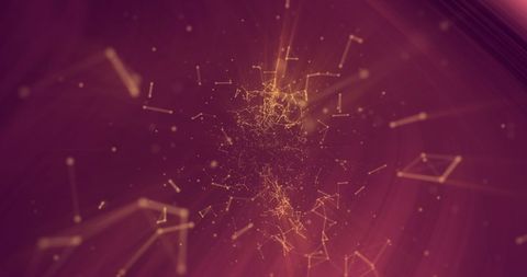 Abstract Golden Constellations on Purple Background - Download Free Stock Images Pikwizard.com