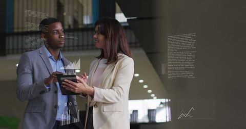 Digital Financial Analysis with Colleagues in Modern Office - Download Free Stock Images Pikwizard.com