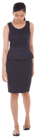 Professional Biracial Businesswoman Isolated on Transparent Background