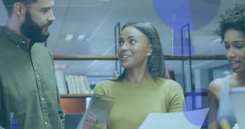 Office Collaboration with Technology Overlays