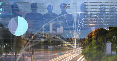 Digital Interface Merging Technology with Urban Lights