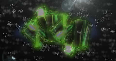 Physics Concept Landscape with Prisms and Equations
