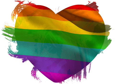 vibrant transparent heart showing rainbow pride flag colors close-up - Download Free Stock Videos Pikwizard.com
