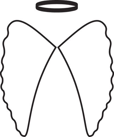 Transparent Angel Wings and Halo Symbol Vector Illustration - Download Free Stock Videos Pikwizard.com