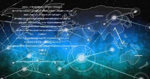 Digital Global Network and Data Connections Over World Map - Download Free Stock Images Pikwizard.com