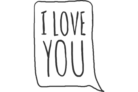 speech bubble i love you text transparent background illustration - Download Free Stock Videos Pikwizard.com