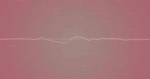Minimal pink dotted waveform with subtle concentric grid for tech backgrounds
