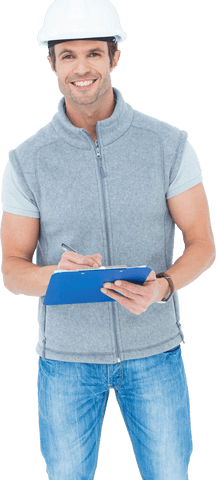 Happy Male Architect with Transparent Background Checking Blueprint - Download Free Stock Videos Pikwizard.com