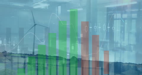 Dynamic Financial Graphs with Wind Turbine in Green Energy Context