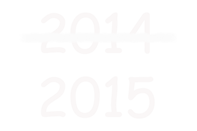 Transparent Design Showing New Year 2015 with Deleted 2014 - Download Free Stock Videos Pikwizard.com