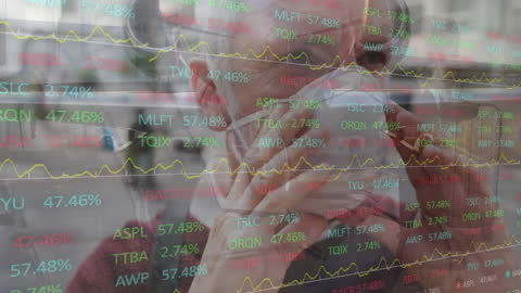 Reflective Graphic Display of Stock Data with Smartphone User