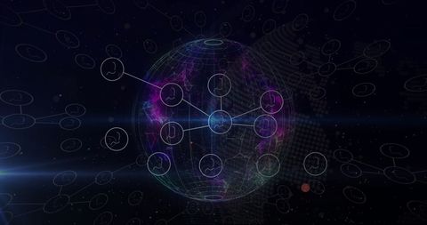 Global Communication Network with Digital Profile Icons - Download Free Stock Images Pikwizard.com
