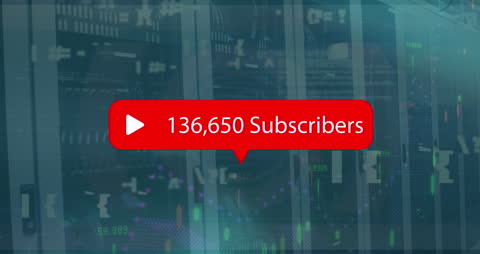 Digital Growth in Social Media with Subscriber Metrics Overlay