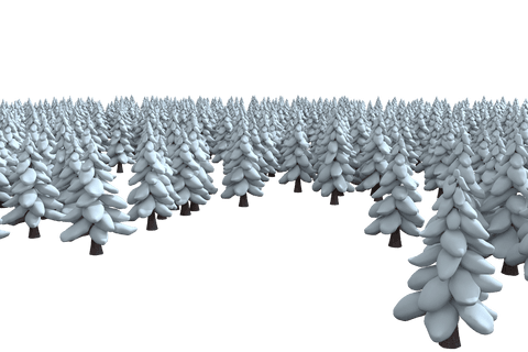 transparent snow-covered winter forest landscape illustration - Download Free Stock Videos Pikwizard.com