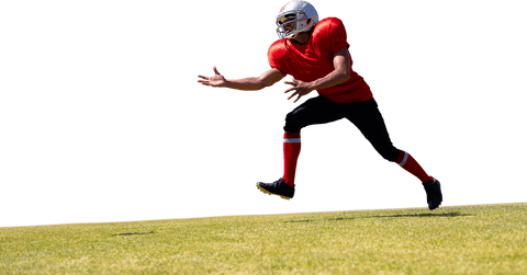 transparent background rugby player catching ball in full action - Download Free Stock Videos Pikwizard.com