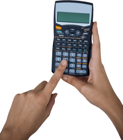hands using calculator with clear screen in office settings - Download Free Stock Videos Pikwizard.com