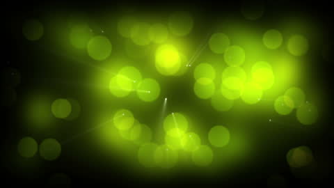 Abstract Green Light Bokeh with Laser Streaks