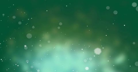 Glowing Light Spots on Abstract Green Gradient Background