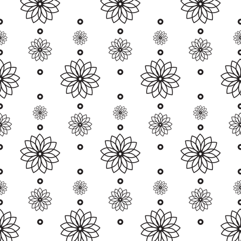 Transparent Floral Pattern with Abstract Line Art Flowers - Download Free Stock Videos Pikwizard.com
