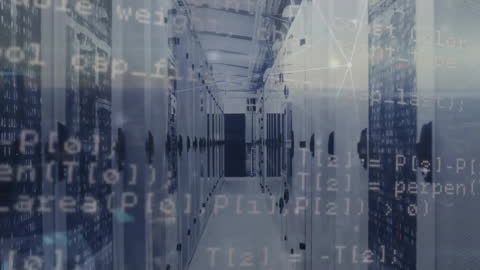Data Processing Overlay on Server Room